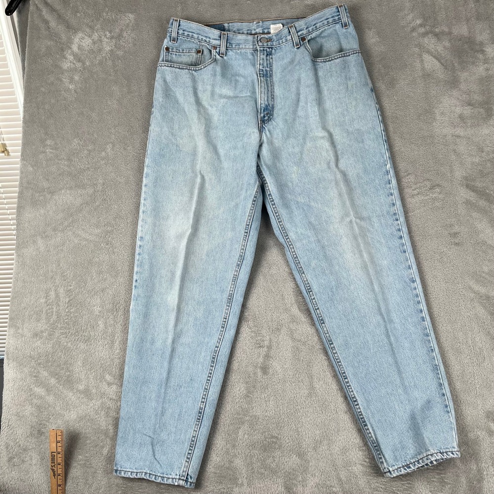 Levi Strauss 560 Mens W34 L32 Light Wash Loose Fit Tapered Leg Jeans HAVE SHRUNK